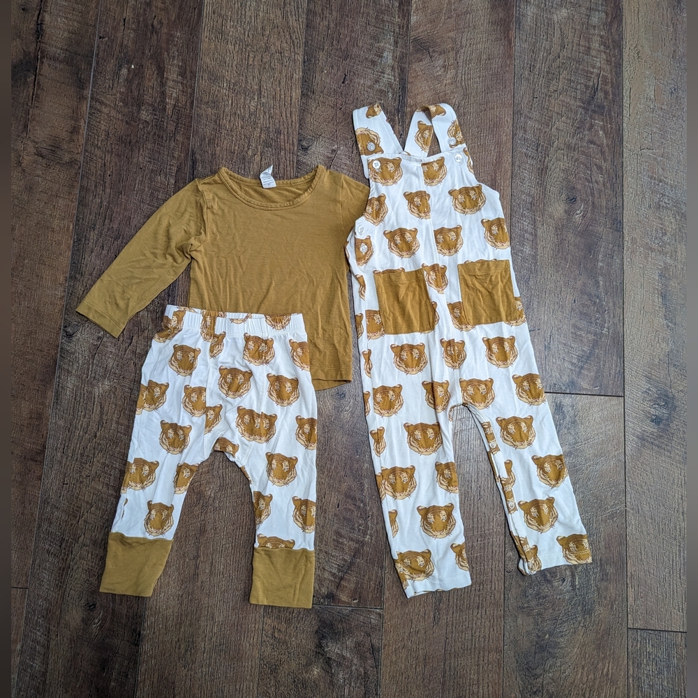 12-18 mo Kate quinn Mustard Tiger boy girl baby toddler gender neutral